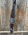 Dark Oil One Ear Headstall & Breastcollar Set 