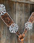 Silver Buckstitch Breastcollar - 