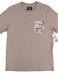 Flying R Ranchwear - Vaquero Print - Tan Pocket T-shirt - Made in USA