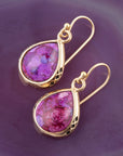 The Perfect Drop of Purple Turquoise Earrings