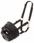 Tough 1 Poly Nylon Black Pony Horse Grazing Muzzle W/ Throat Snap & Ring