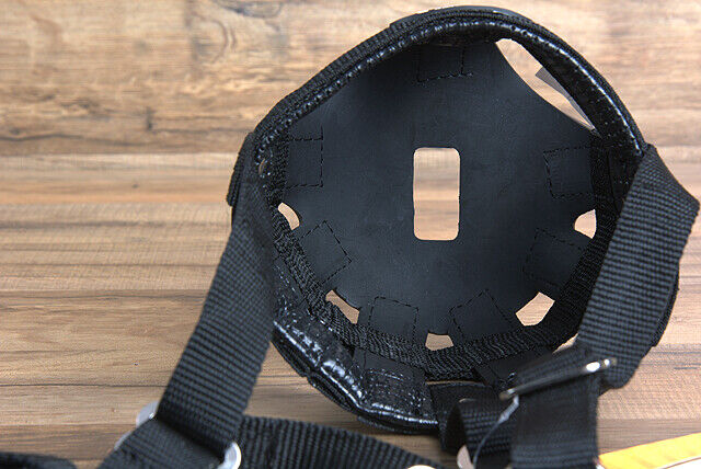 Tough 1 Poly Nylon Black Pony Horse Grazing Muzzle W/ Throat Snap &amp; Ring