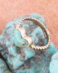 Rope My Heart Blue Turquoise and Golden Ring