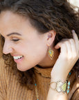 Turquoise Shield Cuff Bracelet