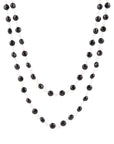 Two Row Onyx and Sterling Silver Necklace