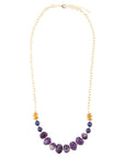 Viola Purple Quartz Long Necklace