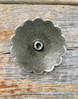 Antique Silver Turquoise Concho 1.5" W203L