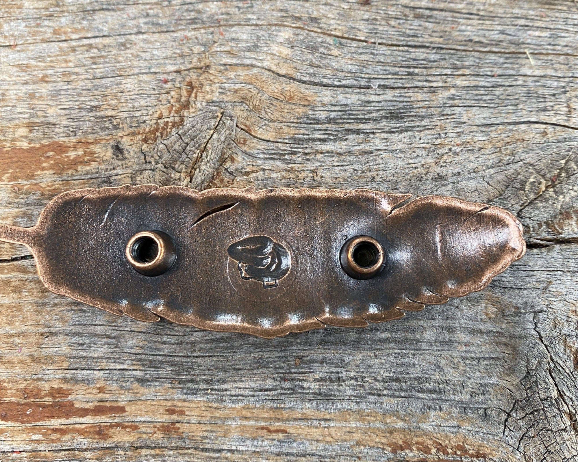 Copper Feather Concho 3&quot; W169L