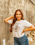 Western Cowboy Scene Graphic T-shirt