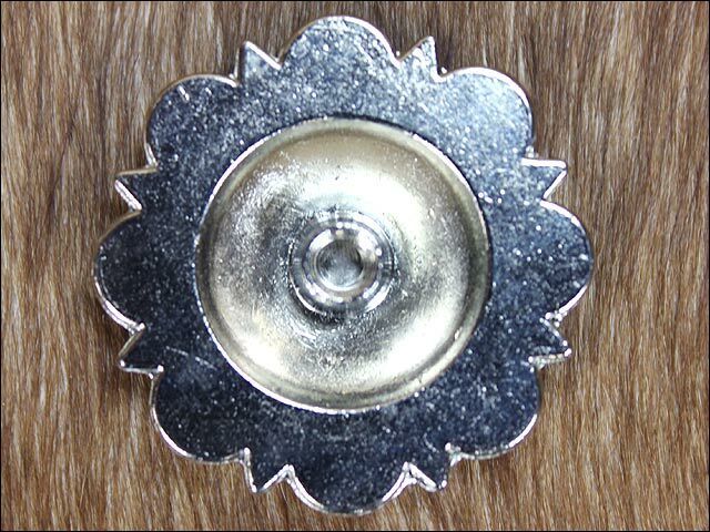 Western Screw Back Concho Nickle Finishberry Saddle Bling Cowgirl