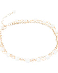 White Mother of Pearl Golden Chain Bracelet