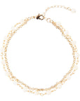White Mother of Pearl Golden Chain Bracelet
