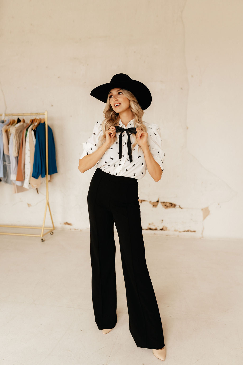 The Zoey Trouser In Black