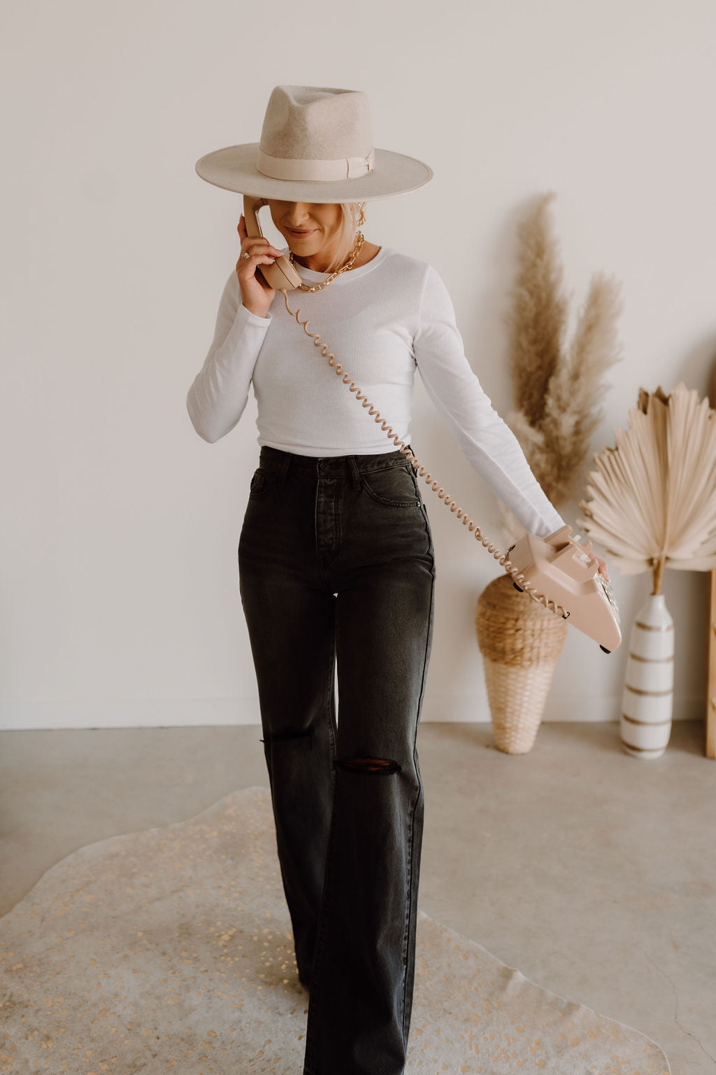 The Serena Pant in Washed Black