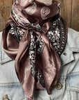 35X35" Two Tone Paisley Wild Rag / Scarf WR2557