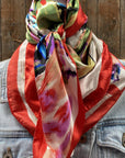 35X35" Abstract Colors Wild Rag / Scarf WR298