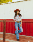 Wild West Cowboys Western Beer Logo Graphic Tee