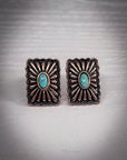 Windom Stud Fashion Earring - Copper