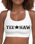 Ready To Ship Yeehaw Padded Sports Bra Size Small